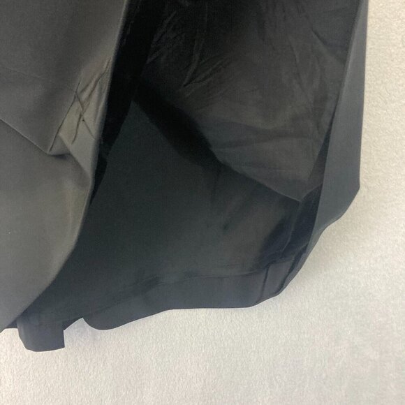 Per Se by Carlisle Pleated A-Line Skirt Womens Size 10 Black Buckle Stretch EUC - Picture 8 of 10